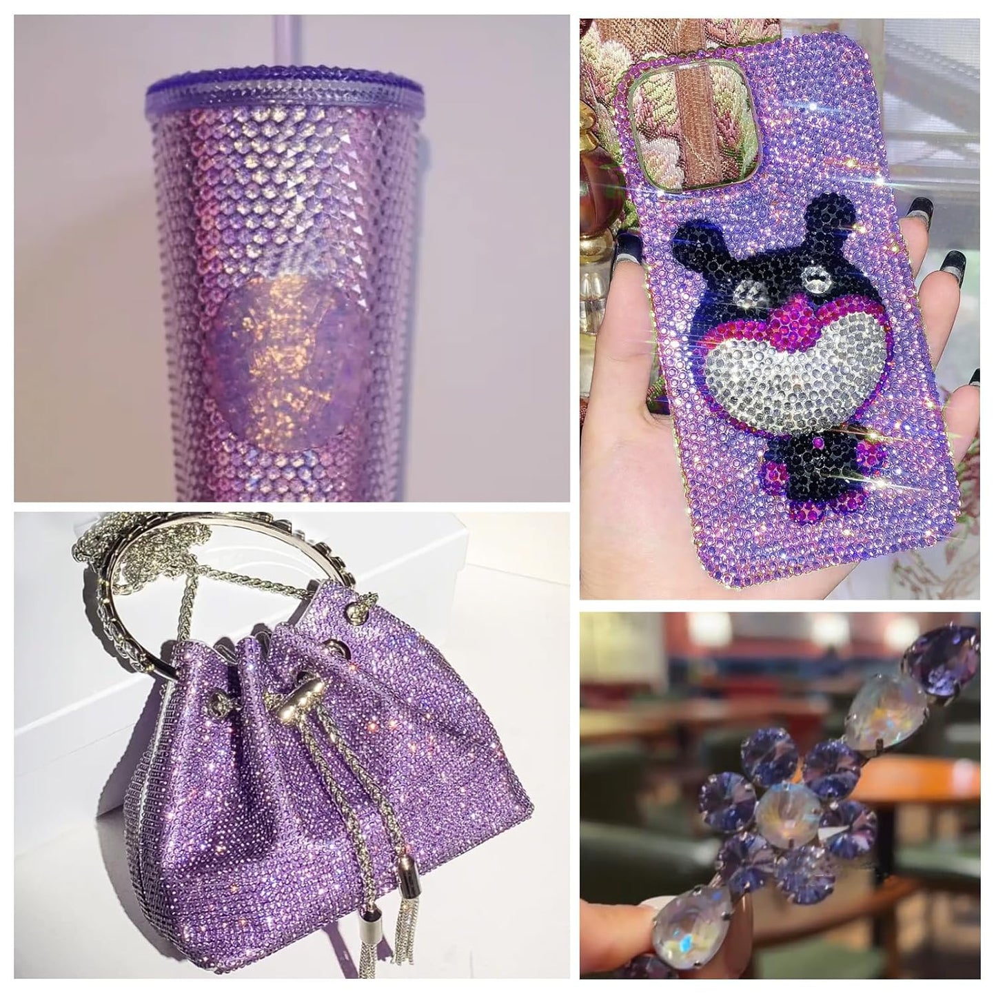 1440Pcs Blue Blaze Crystal Rhinestones,Glass Flatback Rhinestones Gemstones for Nail Face Makeup Art Crafts Clothes Decoration -(SS12,3.0mm,Blue Blaze)