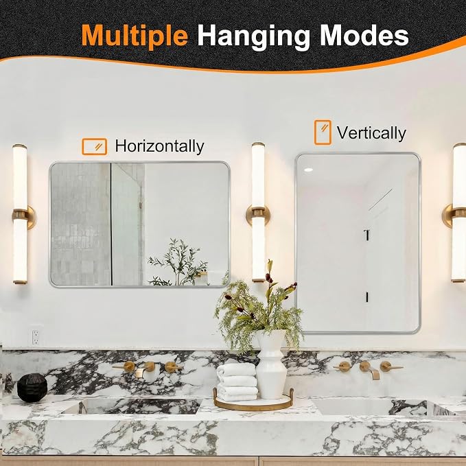 Delma Bathroom Vanity Mirror, High-Definition Bathroom Mirror, Versatile - Image 6