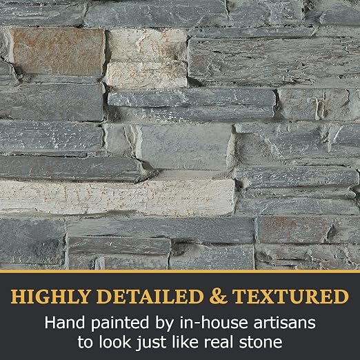AZ Faux High-Density Polyurethane Faux Stone Interlocking Right Endcap - Image 6