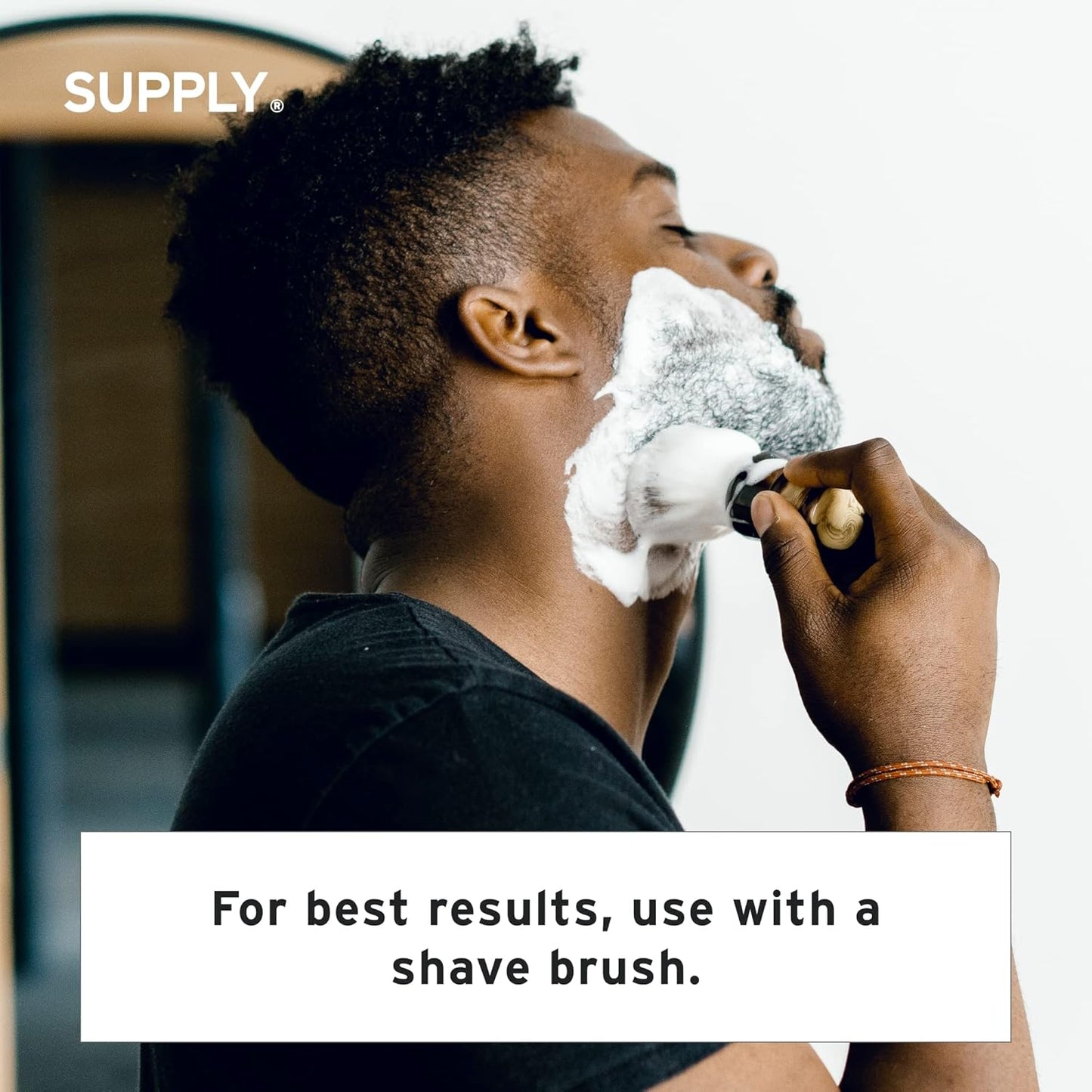 SUPPLY - Ultra Lather Shaving Cream - White Birch & Sage - Lathering, Mens Shaving Cream - Hypoallergenic, Naturally Soothing, Noncomedogenic - Protects Against Razor Burn and Irritation - 3.4 Oz Jar