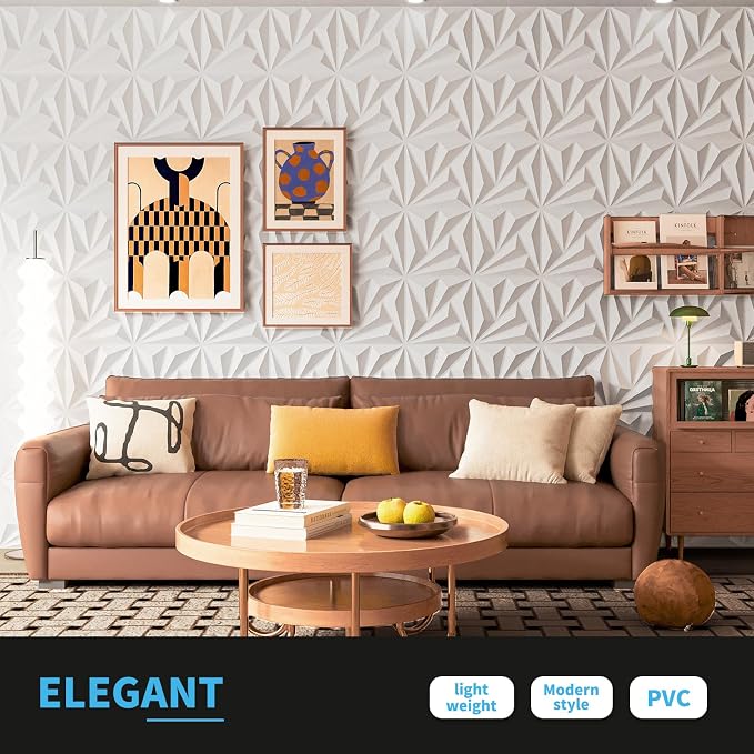Art3d 100 Pack Decorative 3D Wall Panels, 97 Sq.feet PVC Interior Wall Décor - Image 6