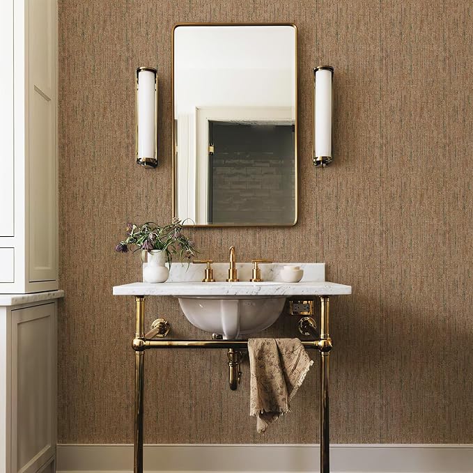JiffDiff Woven Wallpaper Peel and Stick 17.3" x 120" Colorful Paint Grasscloth - Image 6