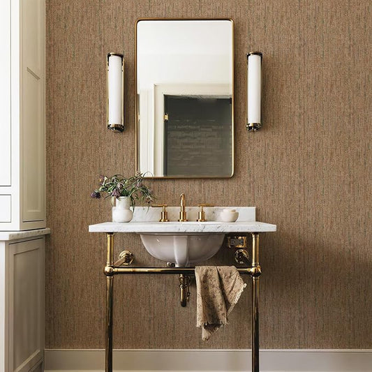 JiffDiff Woven Wallpaper Peel and Stick 17.3" x 400" Colorful Paint Grasscloth by wallpaper