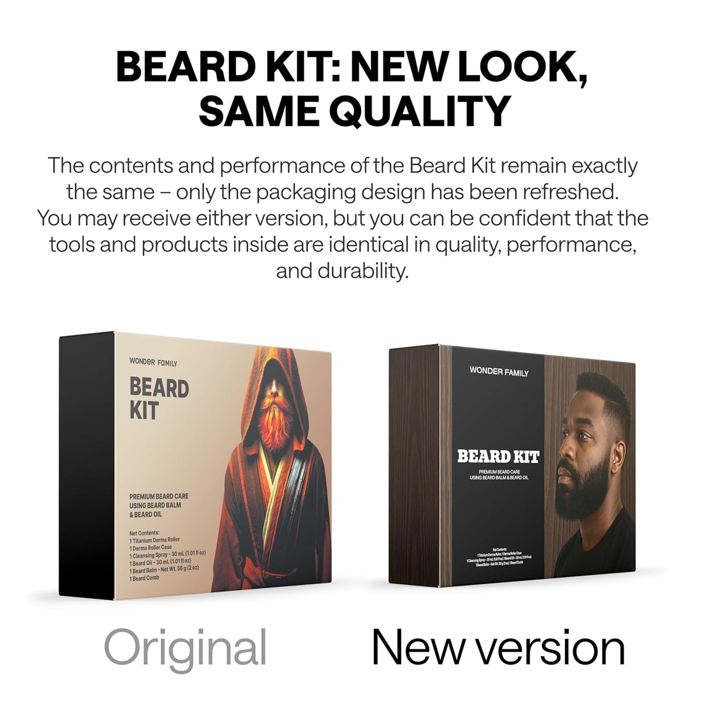 Premium Beard Care Kit for Men – 5-in-1 Grooming Set with Beard Oil, Balm, Derma Roller, Cleansing Spray & Comb – Mustache & Beard Grooming Gifts for Men