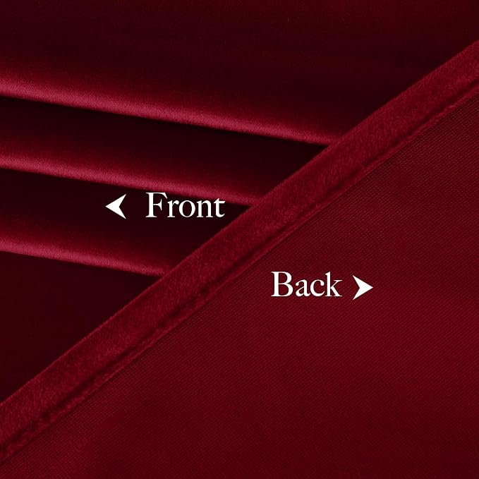 NICETOWN Christmas Red Velvet Curtains 96 inches Long - Image 9