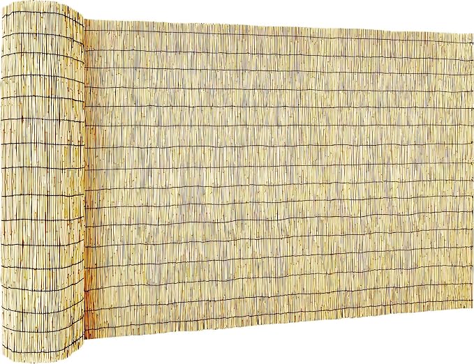 Reed Fencing Rolls, Decorative Bamboo Fencing 5ft High Roll Reed Screen by Unknown