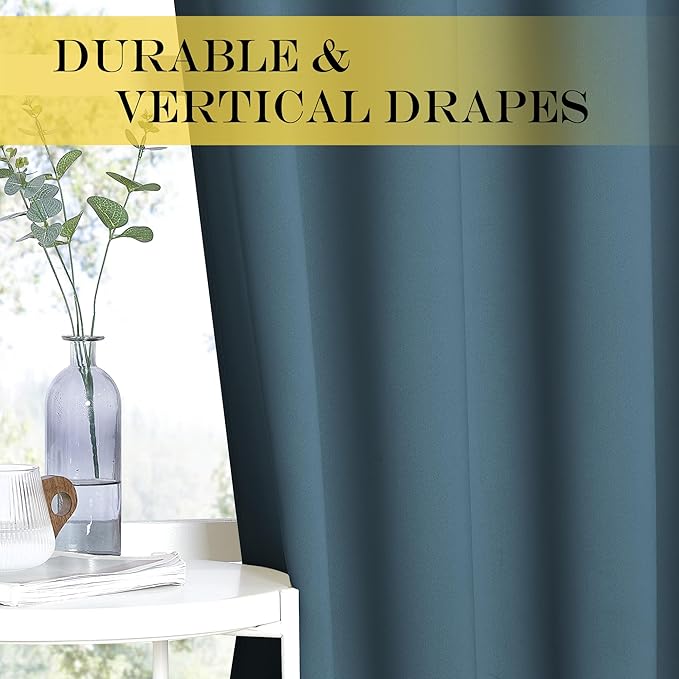 NICETOWN Blackout Patio Curtains 100 x 144 Inches Long - Image 6