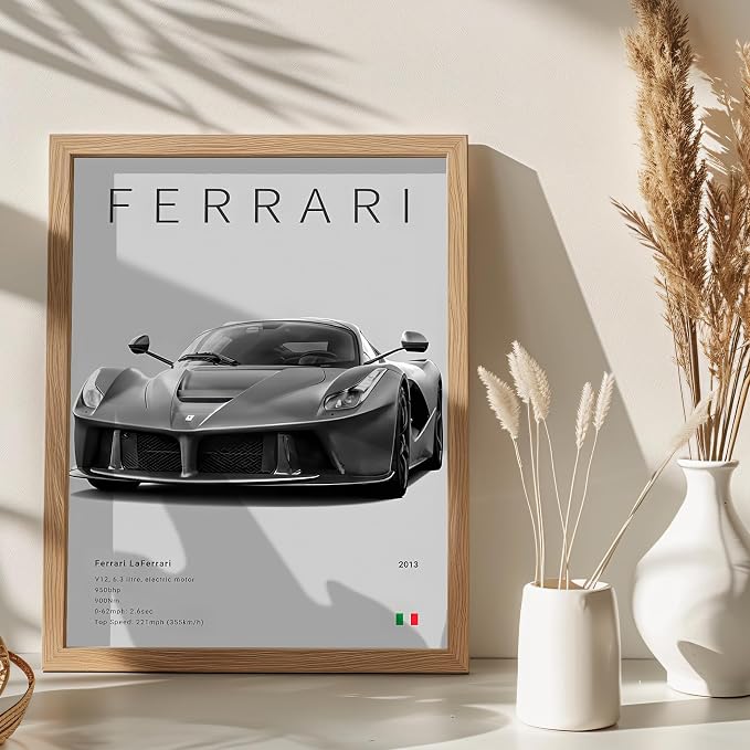CSLGQGV Car Poster Vintage Racing Car Wall Art Supercar Canvas Prints Painting - Image 2