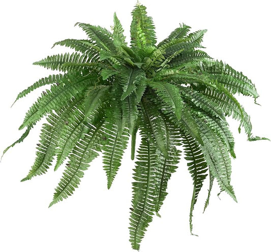 Nearly Natural 48-in Artificial Boston Fern, Large Hanging Fake Plant Wall Decor by NearlyNatural