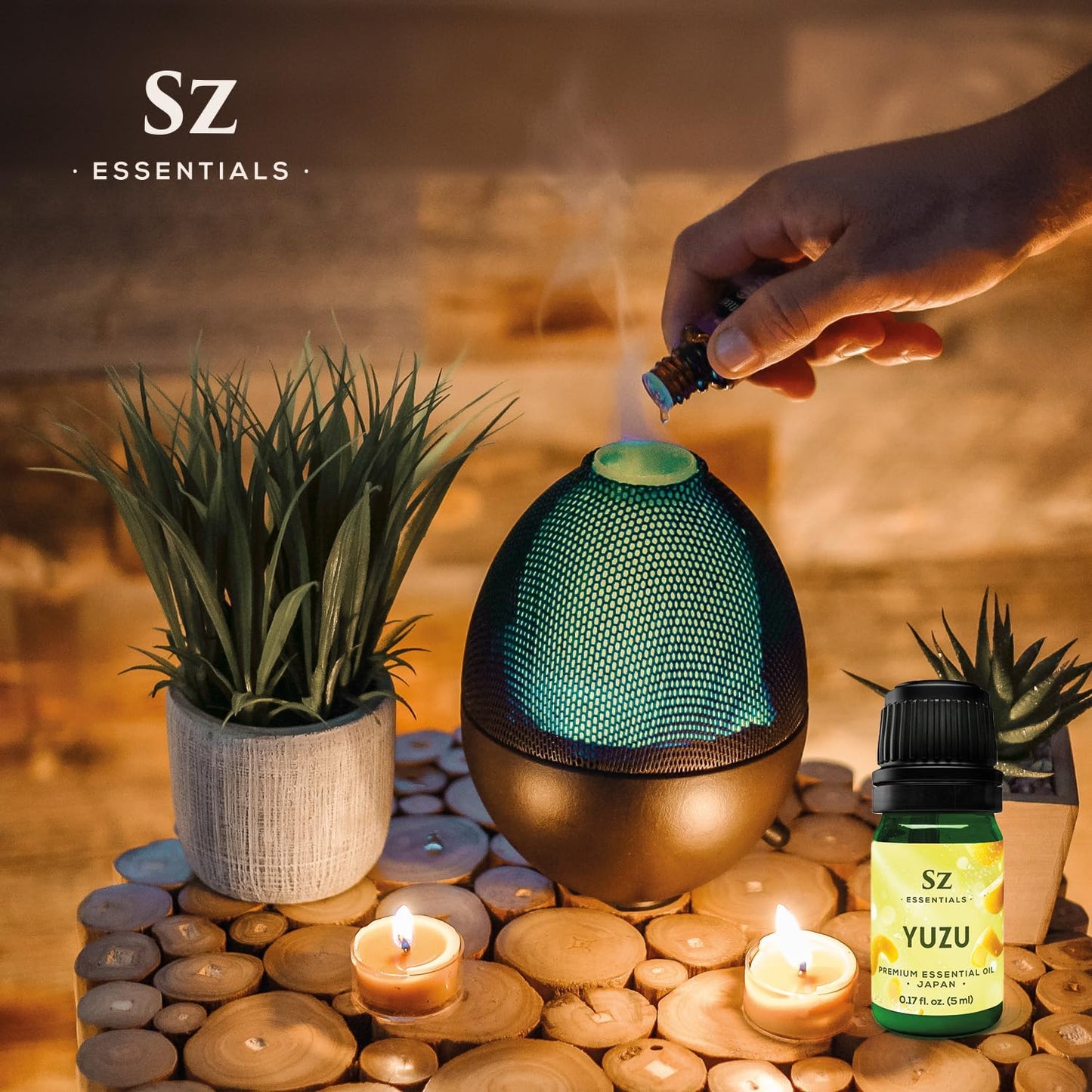 Yuzu Essential Oil - Japan - 100% Pure and Natural, Undiluted - Promotes Natural Solution for Relaxation with Soothing, Fresh and Citrusy Aroma - 0.17 fl oz (5ml)