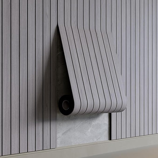 YU LI 3DH Peel and Stick PVC Slat Wall Panel 118"x15.75" Self-Adhesive Thick by YULI3DH