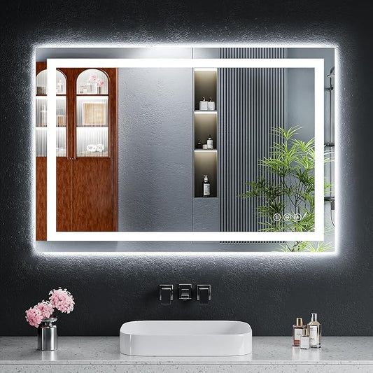 38"x26" LED Bathroom Mirror by MYSUNORIA