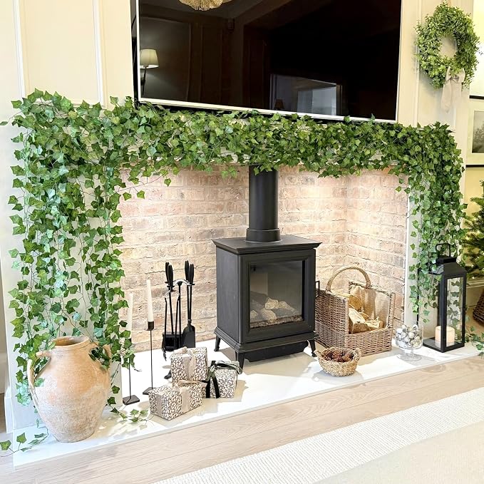 CQURE 72 Pack 504Ft Artificial Ivy Fake Vines, Ivy Garland Greenery Garland - Image 4