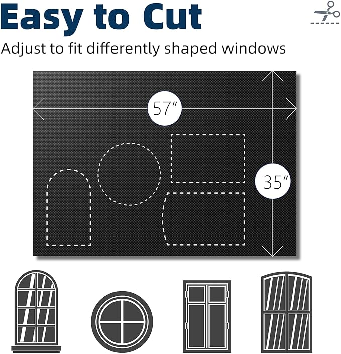 NIGHTON Portable Blackout Curtains 35"×59", Strong Hook and Loop Tape Strips - Image 5