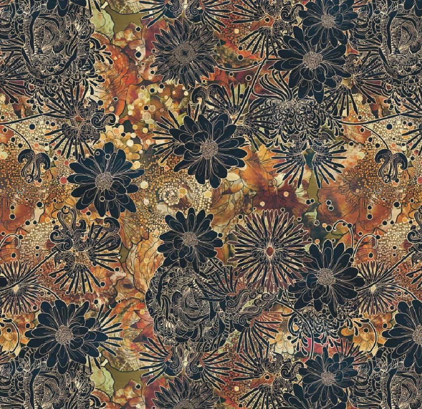 Abyssaly Boho Floral Peel and Stick Wallpaper Vintage Flower Contact Paper by Abyssaly