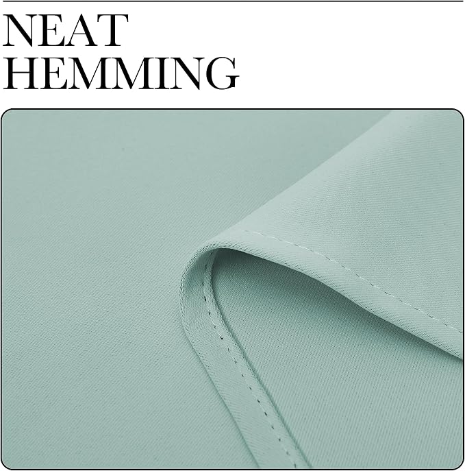 NICETOWN Blackout Curtains for Living Curtains, Aqua Blue, 52 by 63 Inch - Image 6