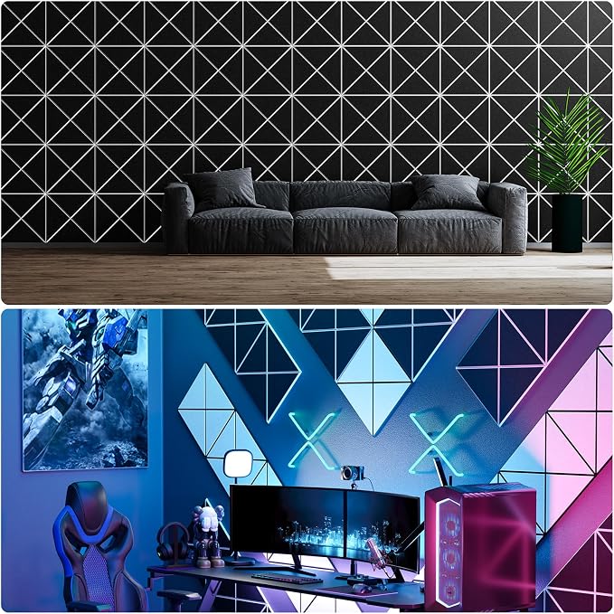 22 Pack X-Line Design Acoustic Panels, Soundproof Wall Panels - Image 6