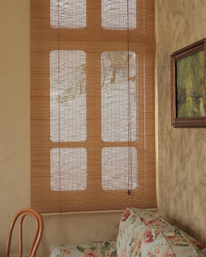 30" Wx48 H Bamboo Blinds Roller Shades - Image 3