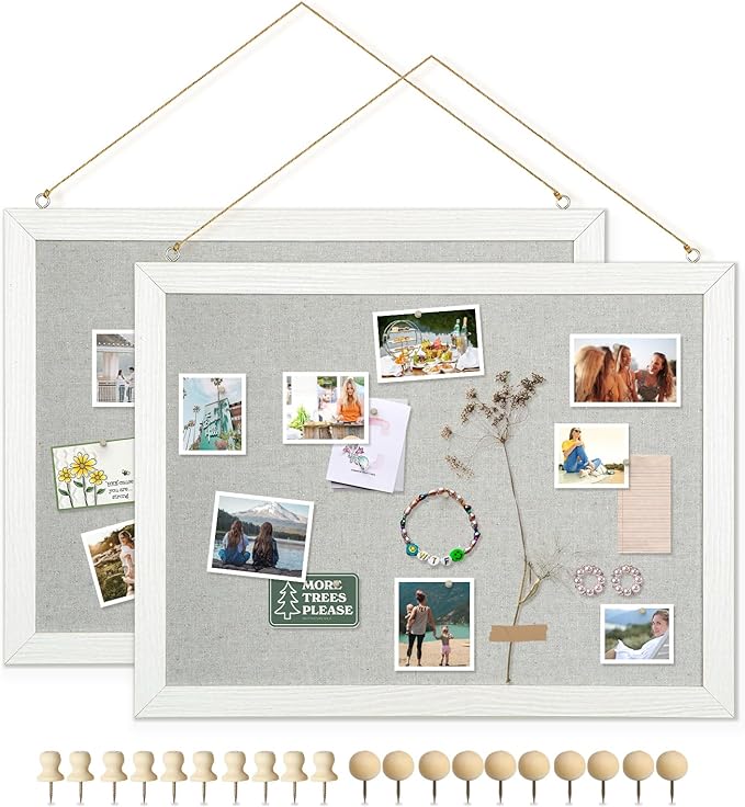 DOLLAR BOSS Cork Boards with Linen 2-Pack 16''X 12'' Cork Board by DOLLARBOSS