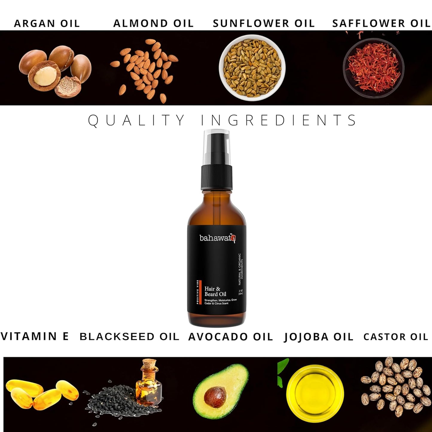 Premium Beard Oil Conditioner & Softener - Your Majesty- 2 ounce - Beard Itch and Dry Skin Relief - Handcrafted from Natural Ingredients - Label may vary