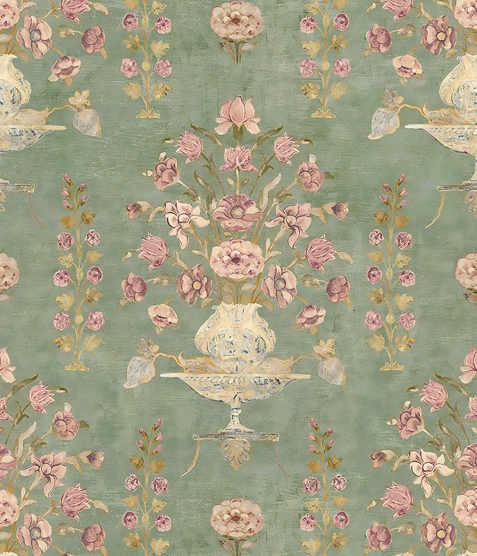 Orainege Floral Wallpaper Peel and Stick Wallpaper Modern Contact Paper 16.9in by Orainege