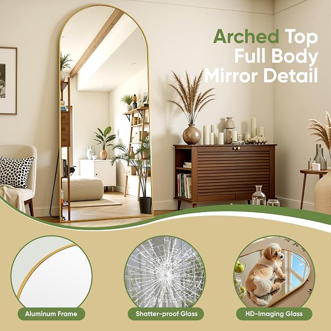 Full Length Mirror, Oversized Floor Mirrors, Leaning Free Standing Mirrors - Image 5