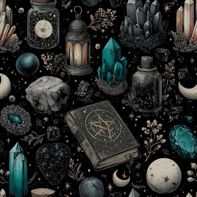 FLFK Mystic Dark Fantasy Peel & Stick Wallpaper by FLFK