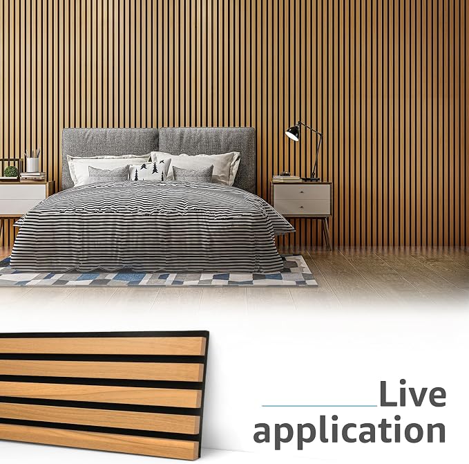 Art3d 4-Pack Acoustic Wood Slat Wall Panels - Image 2
