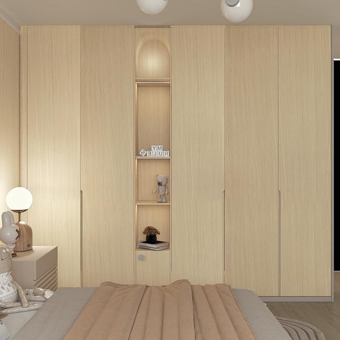 BOMENG White Oak Wood Contact Paper Peel and Stick Light Oak Wallpaper - Image 2