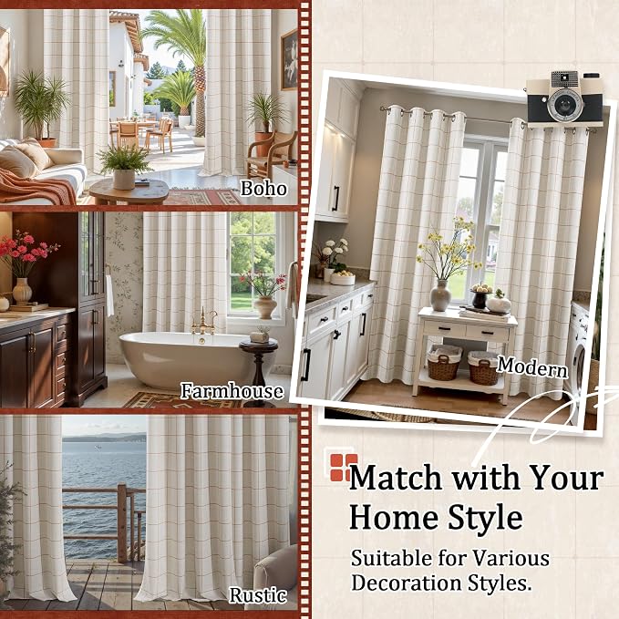Lajode Linen Blackout Curtains for Living Room - Image 8