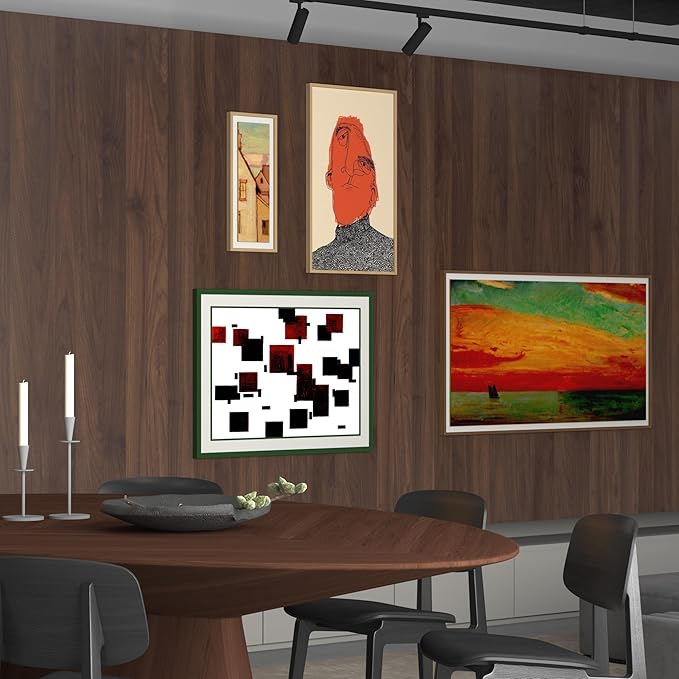 BOMENG Large Walnut Wood Contact Paper Matte 48"x197" Dark Brown Wood Wallpaper - Image 5