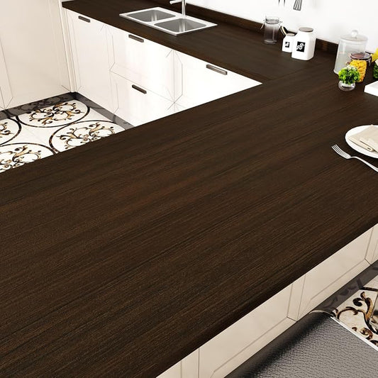 WESTICK Large Wood Contact Paper 394"x24" Brown Kitchen Countertops Peel and by WESTICK