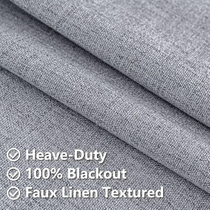 IGEMAEVE 100% Blackout Curtains 108 Inches Long - Image 5