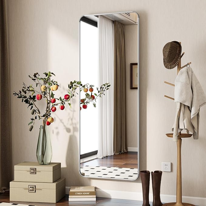 BEAUTYPEAK Silver Full Length Mirror, Suitable - Image 3