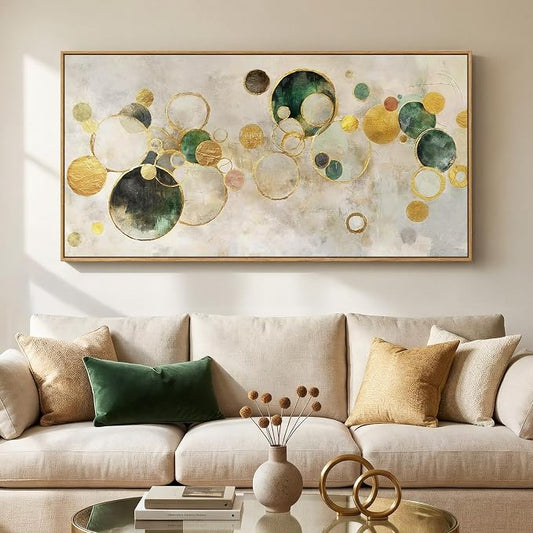 Extra Large Framed Abstract Canvas Wall Art by Cuspin
