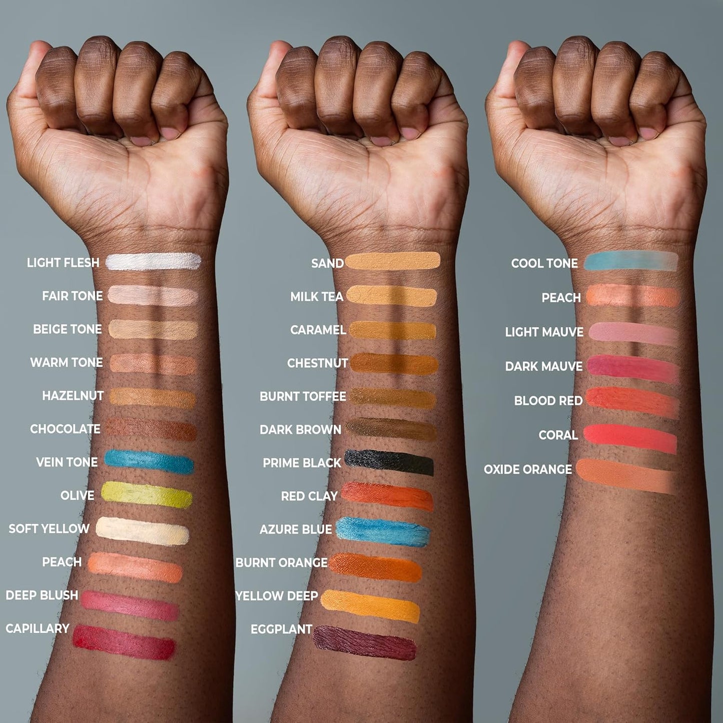 Alcohol Palette Refill Pans - Skin Tones - Fair Tone