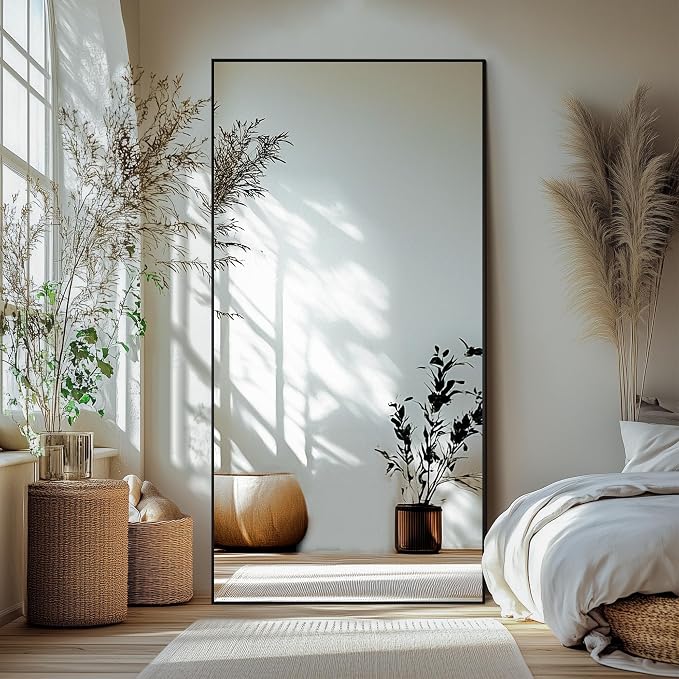 Delma Wall Full Length Mirror, Standing Mirror Full Body, Large Floor by Delma