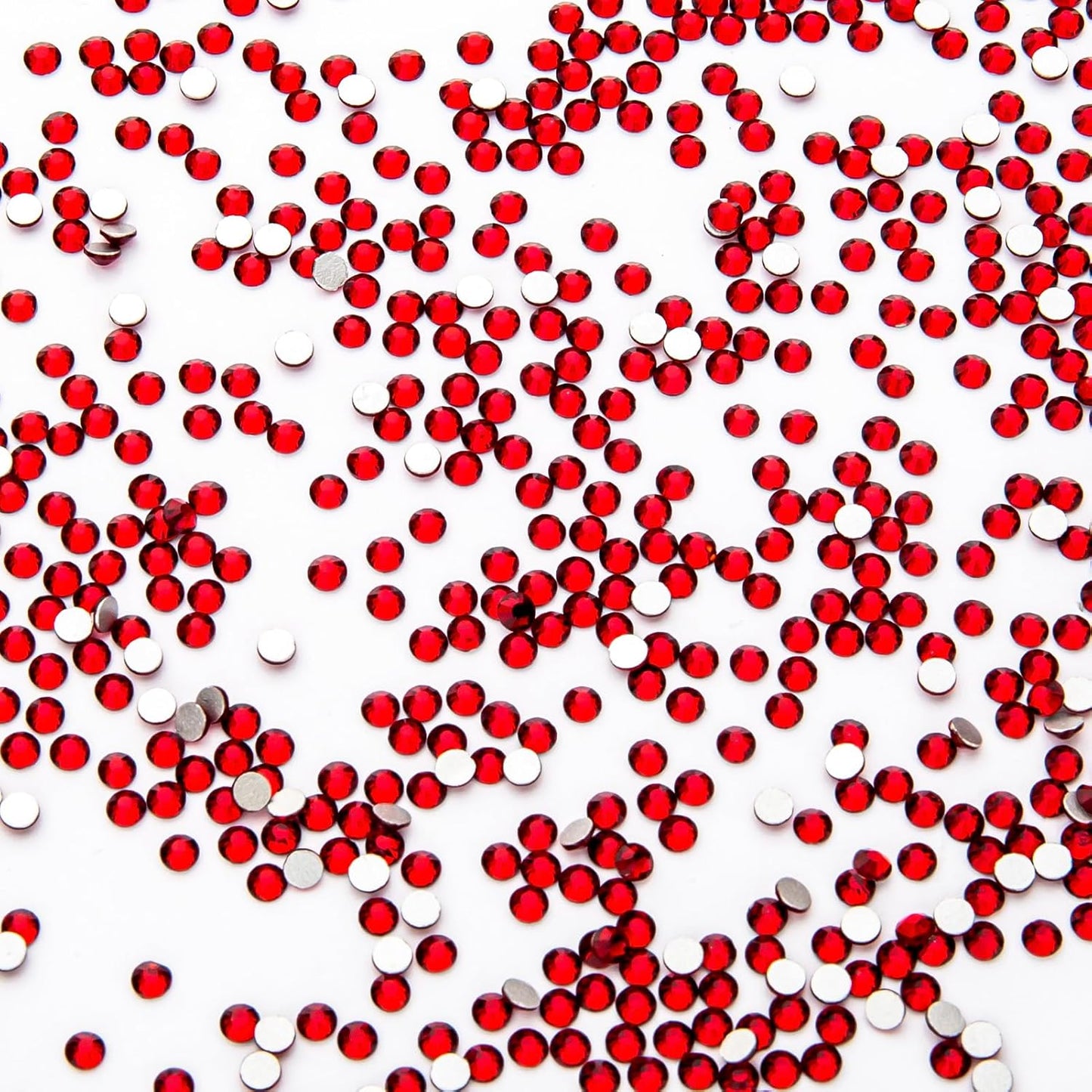 1440Pcs Siam Crystal Rhinestones,Glass Flatback Rhinestones Mini Gemstones for Nail Face Makeup Art Crafts Clothes Decoration -(SS8,2.4mm,Siam)