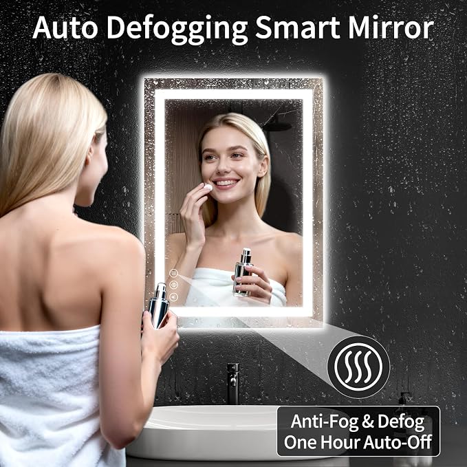 LED Bathroom Mirrors 20"x30" Bathroom Mirror - Image 3