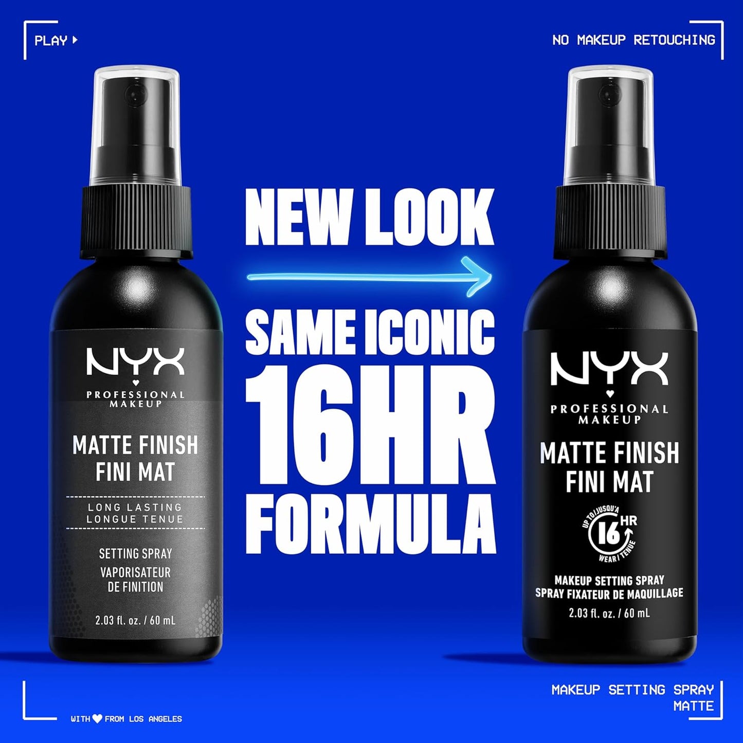 NYX PROFESSIONAL MAKEUP Makeup Setting Spray - Matte Finish, Long-Lasting Face Mist for up to 16HR Wear, Vegan Formula, JUMBO Size