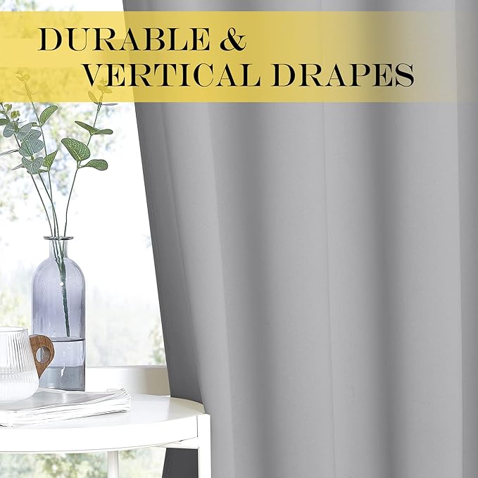 NICETOWN Sliding Door Window Treatment Blackout Patio Door Curtain Panels - Image 4