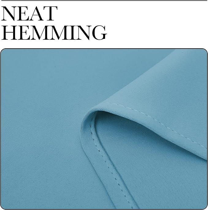 NICETOWN Teal Blue Blackout Curtains 78 inches Length - Image 6