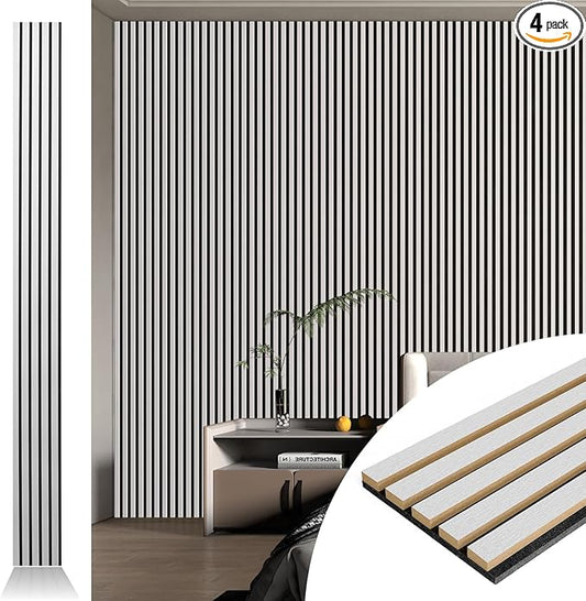 Art3d 107" x 8" Wall Panel 3D Fluted by Art3d