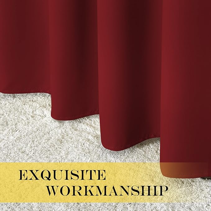 NICETOWN Room Darkening Short Curtain 54 inches Long - Image 5
