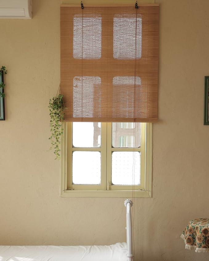 23" Wx48 H Bamboo Blinds Roller Shades - Image 9
