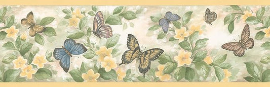 Brewster 137B38633 Kitchen Bath Bed Resource III Butterflies Wall Border by Unknown