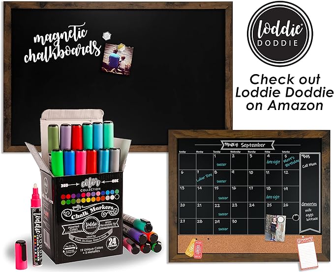 Loddie Doddie Magnetic Chalkboard & Magnet Board - 36 in x 24 in - Image 8