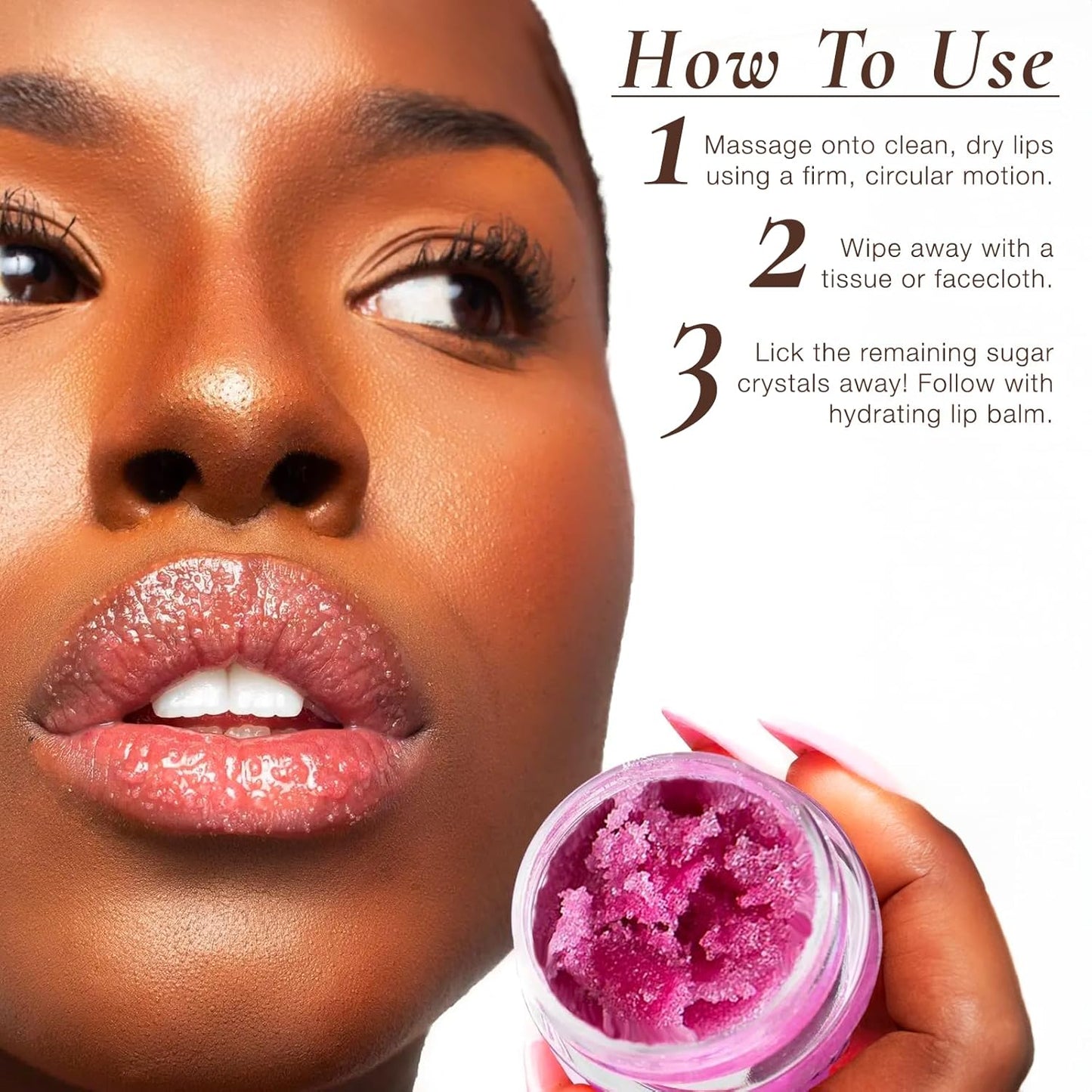 Sara Happ Passion Fruit + Vanilla Bean Sugar Lip Scrub Duo - Exfoliating Lip Treatments, Moisturizers for Dry and Flaky Lips, Vegan (Set of two 0.5-ounce Jars)