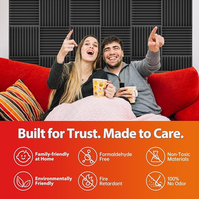 24 Pack Acoustic Panels – Sound Proof Foam Panels - Image 5
