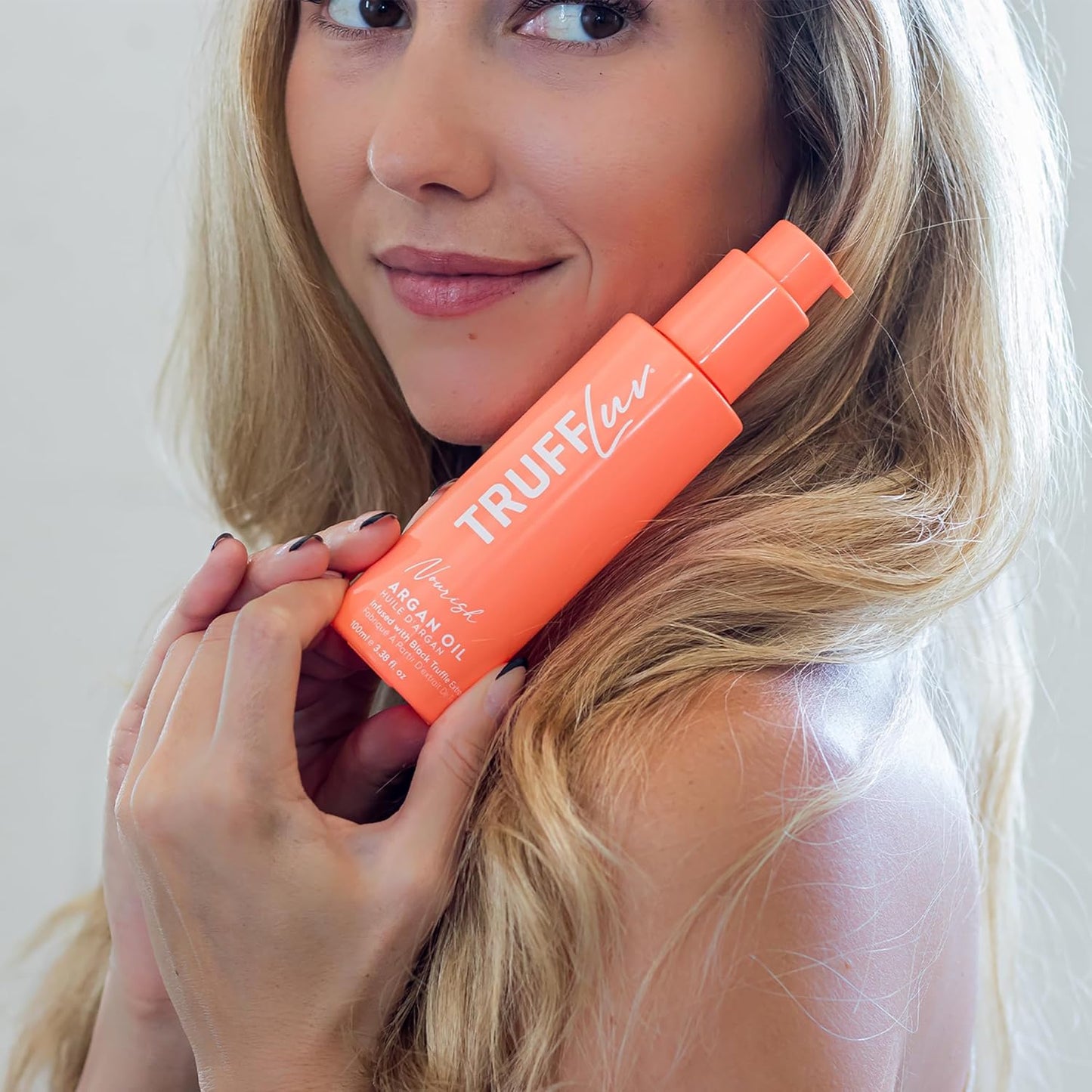 | Nourish Collection Argan Oil, Infused with Black Truffle Extract, Hydrating and Repairing Hair Serum, Smooths Frizz, Repairs Split Ends, Boost Shine, Paraben Free, Sulfate Free, 3.38 Fl Oz